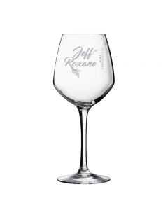 Personalised wedding glass